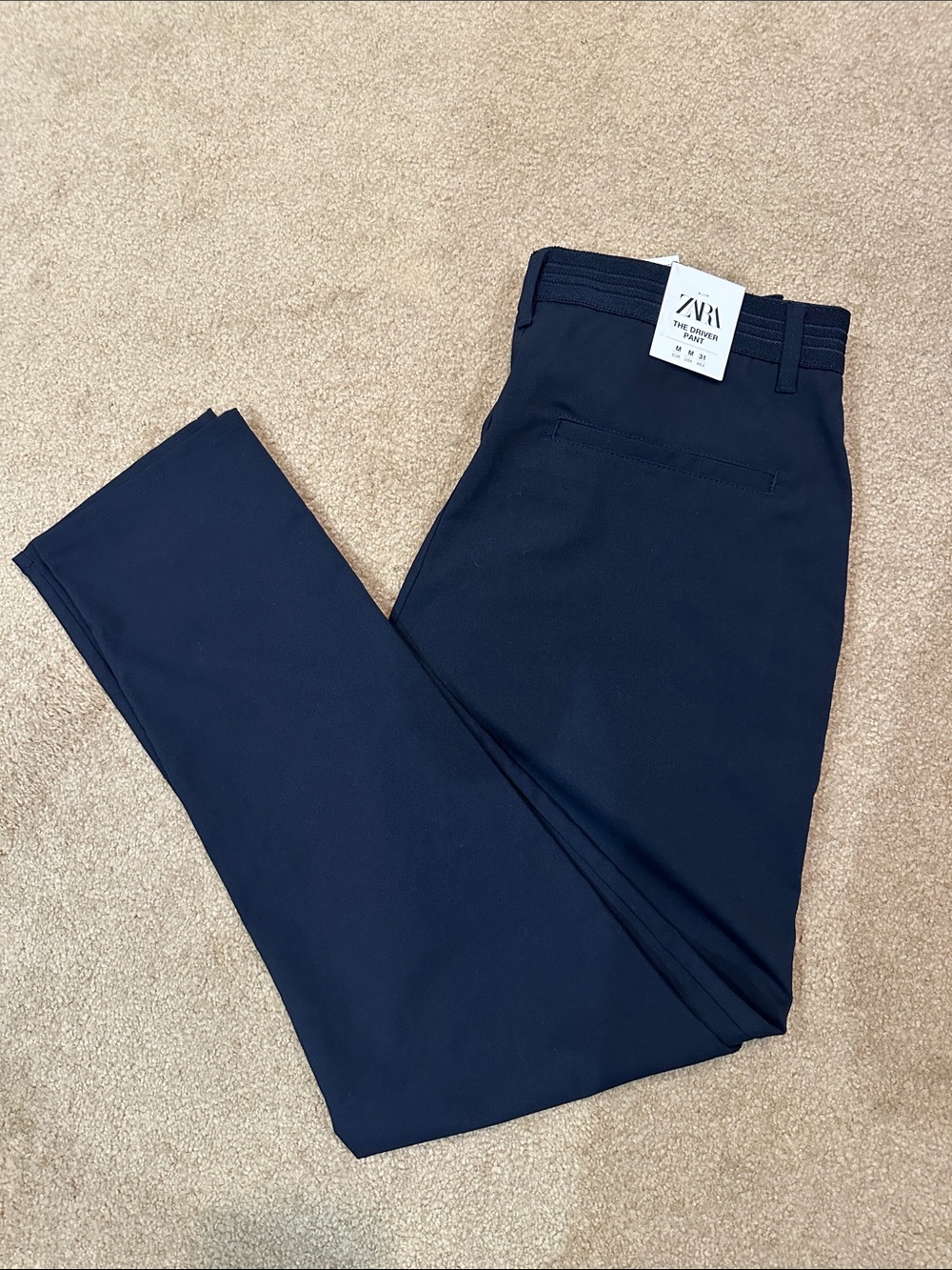 Zara Men’s The Driver Pant, Comfort Slim, Size Medium